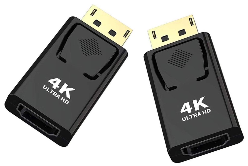 BERLAT Displayport to HDMI Converter，DP Adapter black