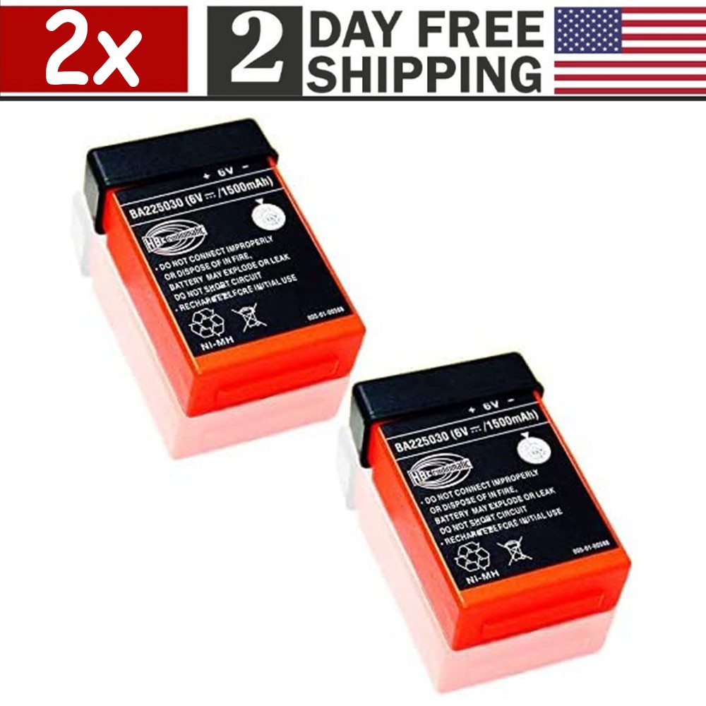 [2 Pack] 1500mAh BA225030 6V Battery For HBC Crane Remote Pump Truck Battery