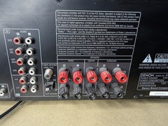 Denon AVR-590 5.1 Channel AV Surround Receiver HDMI Tested Powers On Read