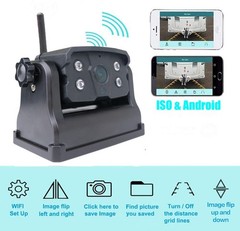 WiFi Wireless Backup Camera Magnetic Portable Rechargeable For Truck Trailer RV