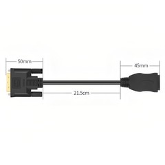 MMOBIEL HDMI to DVI Cable Adapter – Bi-Directional – Male DVI-D Dual Link to