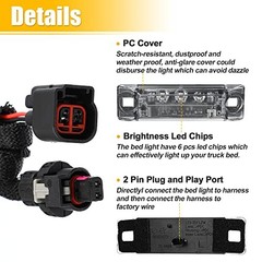 1 Set Truck Cargo Bed LED Light Kit for Dodge for Ram 1500 2500 3500 2016