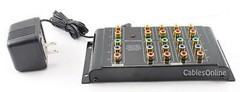 4-Way Component RGB Audio Video Distribution Amplifier