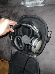 Zulu Aviation Over-Ear Wired Headset Black/Silver w/ Boom Mic, Carry Case