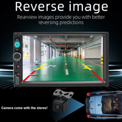 Single Din Car Stereo Bluetooth Backup Camera 7 Inch Touchscreen MP5 Player