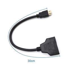 HDMI Port Male to Female 1 Input 2 Output Splitter Cable Adapter Converter 1080P