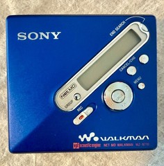 Sony MZ N710 Minidisc Player Blue in Box w/Accessories – Awesome Vintage Piece