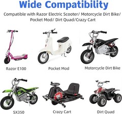 24V AC Adapter For RAZOR E100 Glow Electric Scooter for Kids