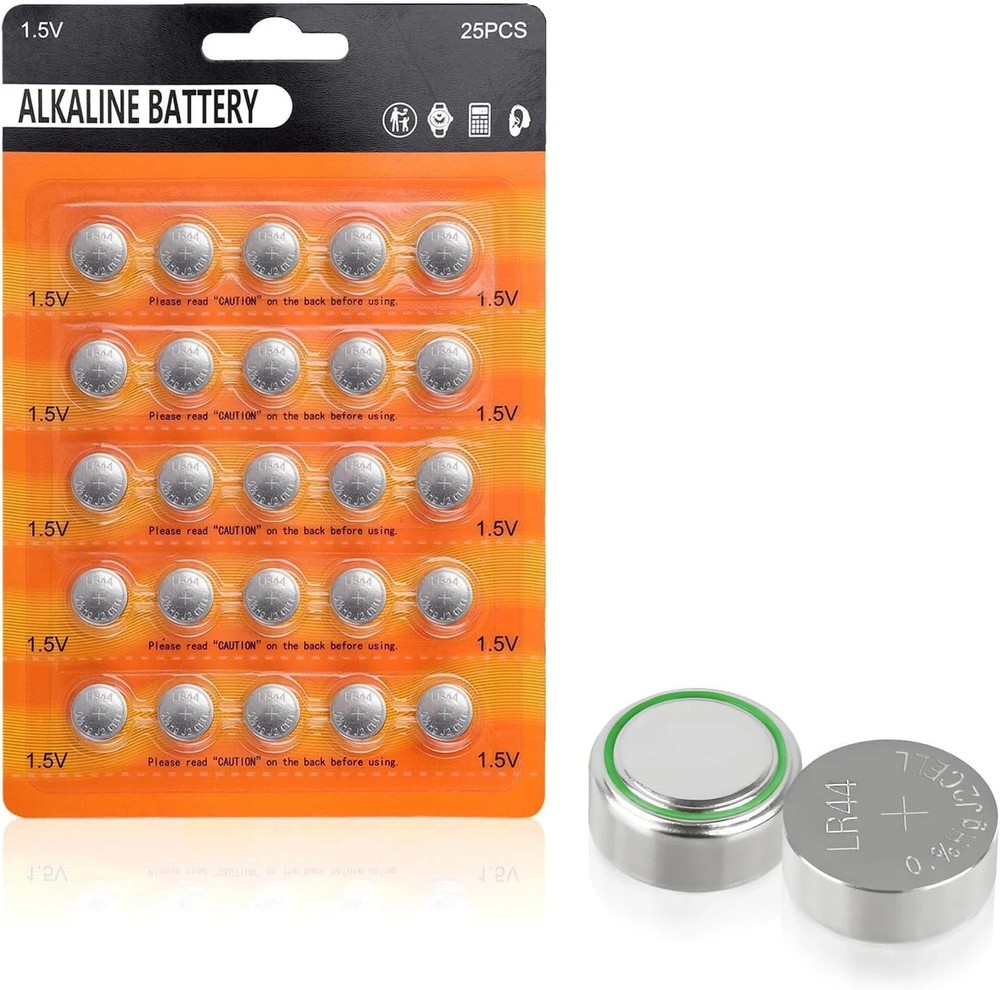25pc LR44 Batteries AG13 1.5V Alkaline Button Cell Battery for Watch Toy Key Fob