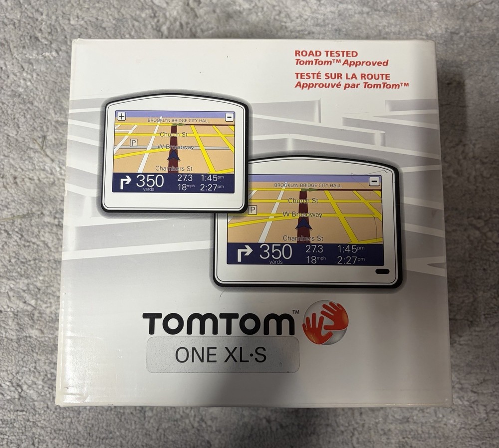 TomTom ONE XL GPS Navigator Bundle w/ Car Charger Tested And Original Box