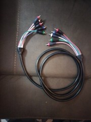 6FT COMPONENT VIDEO CABLE WITH AUDIO 5 RCA RED GREEN BLUE RGB for HDTV DVD VCR