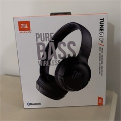 JBL Tune 510BT Pure Bass Wireless Bluetooth On-Ear Headphones, Mic, Black