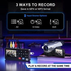 VHS to Digital Converter Video to Digital Recorder with Remote RCA to HDMI NewCe