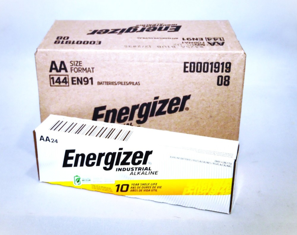Energizer Industrial EN91 1.5V AA Battery (1 Box of 144)