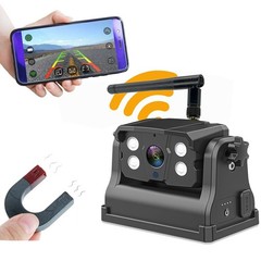 WiFi Wireless Backup Camera Magnetic Portable Rechargeable For Truck Trailer RV