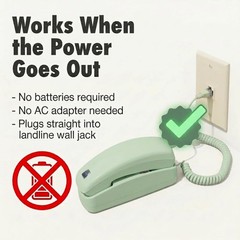 Retro Big Button Corded Phone for Seniors – Easy-to-Use