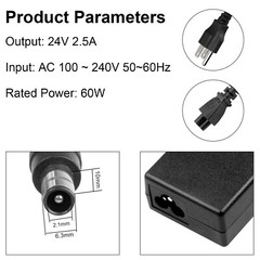 24V AC/DC Samsung Replacement Adapter Soundbar Power Supply DC Charger Black