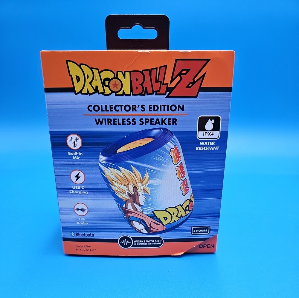 New Dragon Ball Z Collectors Edition Wireless Bluetooth Speaker Water Resistant