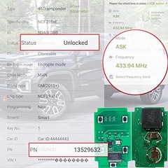 Smart Key Fob for GMC Sierra 2019-2022, Keyless Entry 4+1 Buttons Pickup