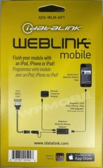 iDATALINK ADS-WLM-AP1 Weblink Mobile Programming Cable for Apple iPad and iPhone
