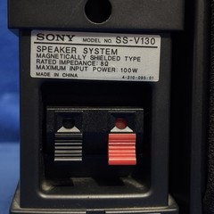Sony SS-CN130 Center + 2x SS-V130 Wired Peripheral Speaker System 8 Ohm Black