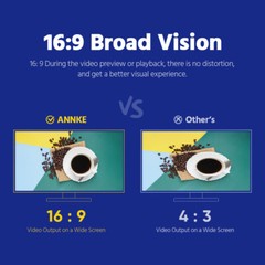 ANNKE 4IN1 5MP Security Camera Full Color Night Vision Outdoor Audio Recording
