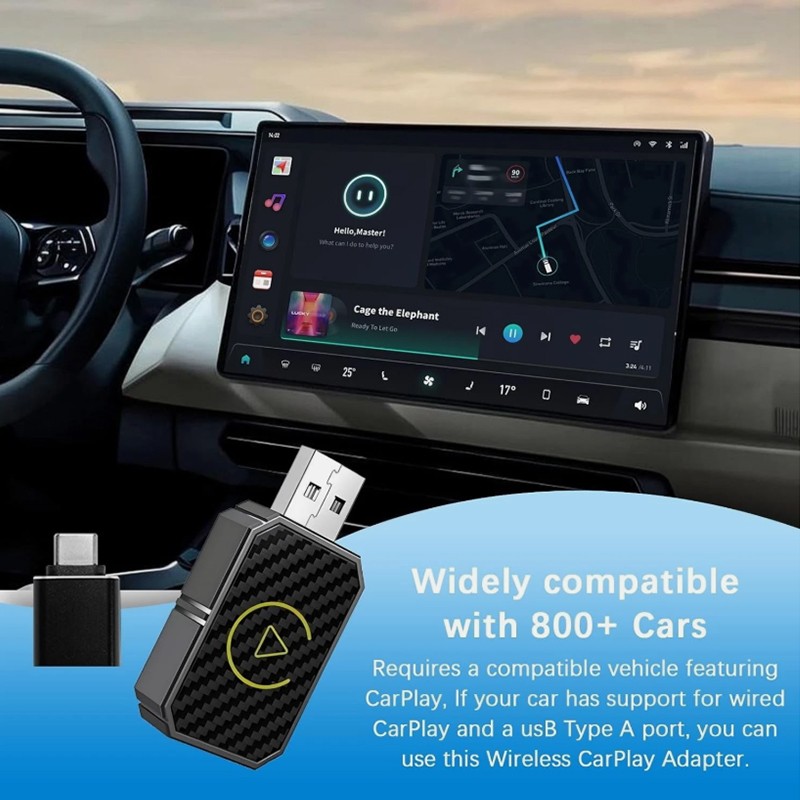2026 Newest CarPlay Adapter Wireless CarPlay Plug & Play For iPhone