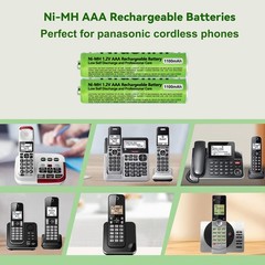 NI-MH AAA 1.2 V 1100mah AAA Rechargeable Batteries for Panasonic Cordless Phones