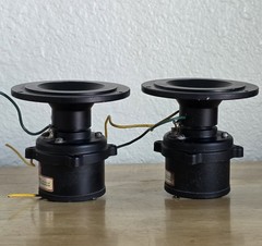 Vintage Pair of 1960s Atlas Sound Hi-Fi Jensen RP-302 Super Tweeters 16 ohm