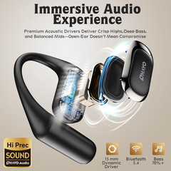 Open Ear Headphones,Over Ear Earbuds with Ergonomic Earhook,Bluetooth Headphones