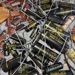 Bulk Vintage Capacitor Resistor Lot Sprague CUB Allen Bradley Tubes Untested