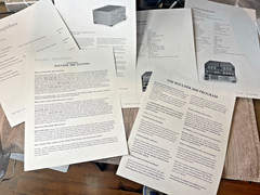 SEVERAL PAGES OF BOULDER COMPONENTS / INFORMATIVE INFORMATION / EXCELLENT COND.