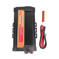 16000W Car Power Inverter DC 12V To AC 110V Black with 2x 2.1A USB and AC Socket