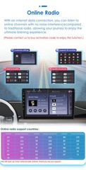10.1″ Android14 Car Radio 8+128G CarPlay DSP Touch Screen 360° Camera GPS Stereo