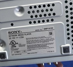 Sony SMP-N100 Network Media Player Black Wi-Fi Ethernet HDMI w/ Remote