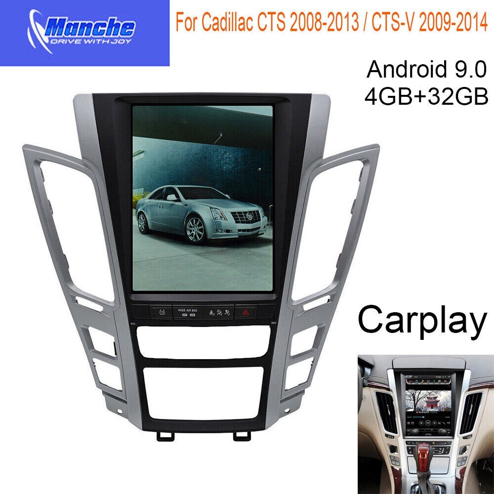 10.4″ Android 9.0 Audio Gps Radio Touch Screen For Cadillac Cts-v 2009-2014 4+32