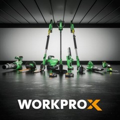 WORKPROX 20V 4 Ah Li-Ion Battery Pack with Type-C Fast Charge LED Display Screen
