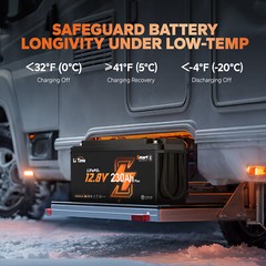 LiTime 12V 230Ah Bluetooth Low Temp LiFePO4 Lithium Battery For RV Marine Solar