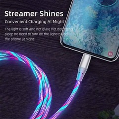 Fast Charging Data Cord Flow Luminous USB Type C Cable 5A Fast Charging Cable Gl