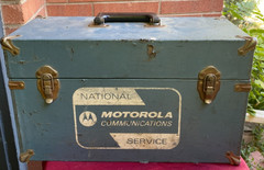 MOTOROLA Communications National Service Repair Man Tool Box Empty