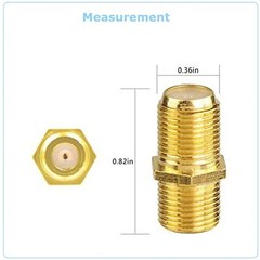 5PCS F Type Coax Coaxial Cable Coupler Female Jack Adapter Connector US SHIP