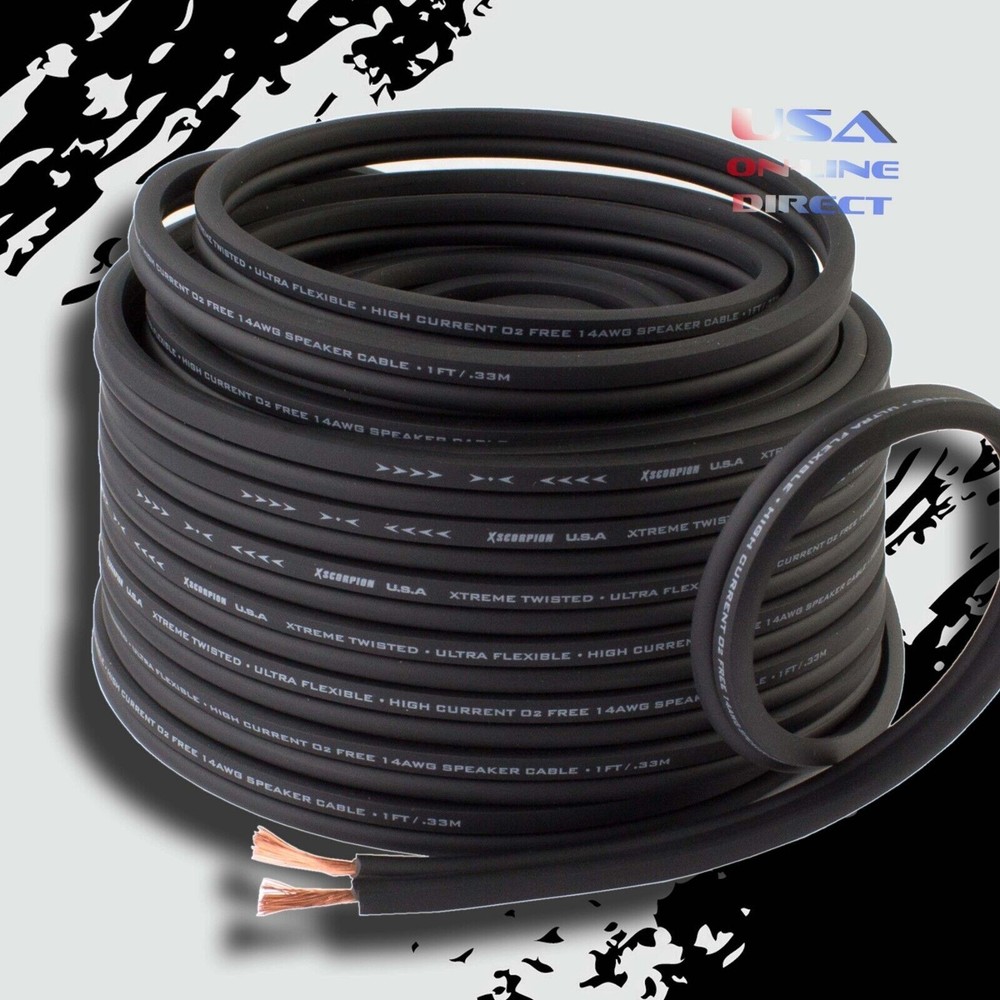 10 Gauge 100 Feet OFC 100% Copper Marine Car Home Audio Speaker ZIP Cable Wire