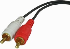 RCA Cable Male To Male 2 RCA Audio Cord Stereo Left Right Plug 3 6 10 12 25 ft