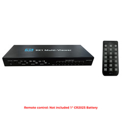 HDMI 9×1 Multiviewer 4K 30hz 9 In 1 Out 1080P Screen Multi-Viewer Switch Box