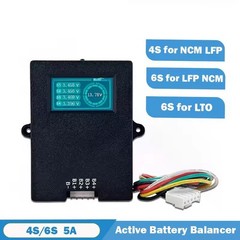 4S/6S 5A Lifepo4 Li-ion LTO Active Battery Equalizer Balancer w/ Voltage Display