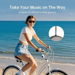 Small Speaker, Portable Bluetooth Speaker with Loud Stereo Sound and Robust Bass