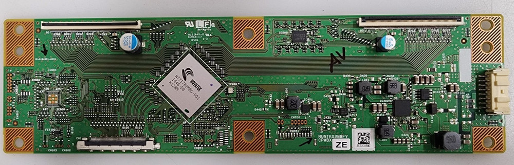 Vizio E70-E3 / M70-E3 T-Con Board RUNTK0288FVZE, 1P-0164X01-4010
