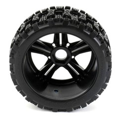 New Powerhobby 1/8 Buggy Black Raptor Belted Tires / Wheels Claw