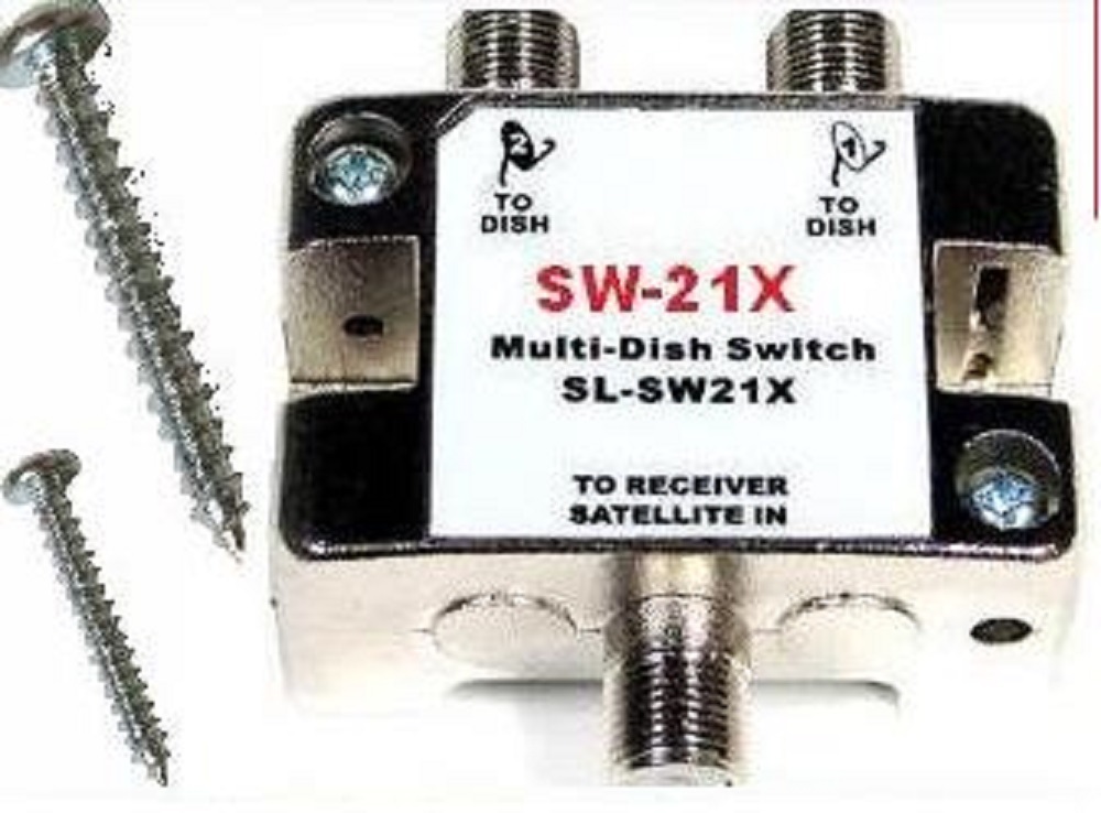 SW21 SATELLITE SWITCH SW21X For DISH NETWORK BELL LNB HD MULTISWITCH TV 110 119