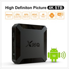 X96Q H313 Quad Core 2+16GB Android 10 4K TV BOX 2.4G WIFI HDMI Media Player 2022